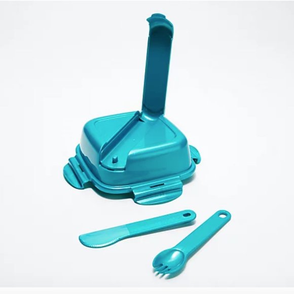 LocknLock Set of 2 Zen Lunch Containers w/ Utensils - Picture 2 of 3